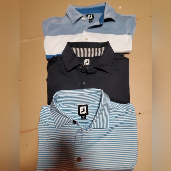 Footjoy polo shirts size Large lot of 3 - Picture 1 of 11